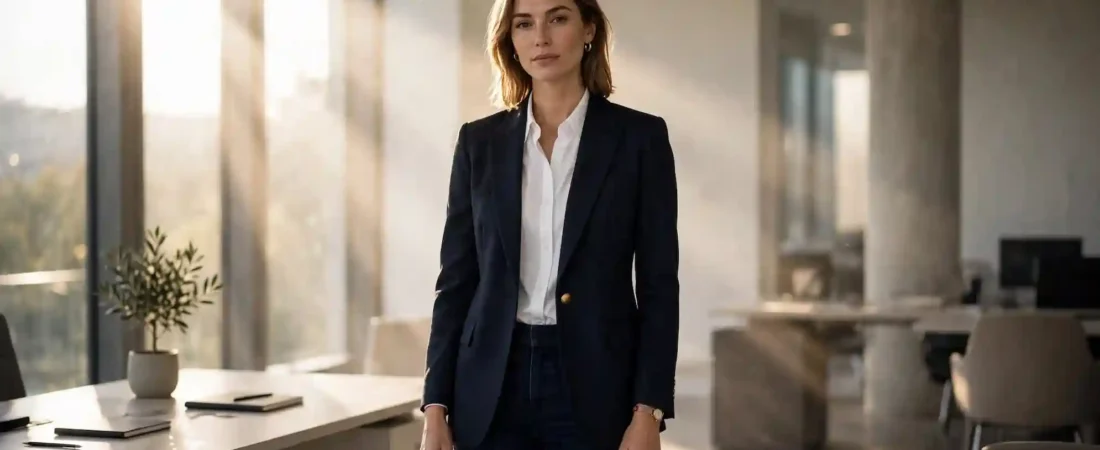 Looks de Trabalho Feminino com Calça Jeans e Blazer: Como Usar